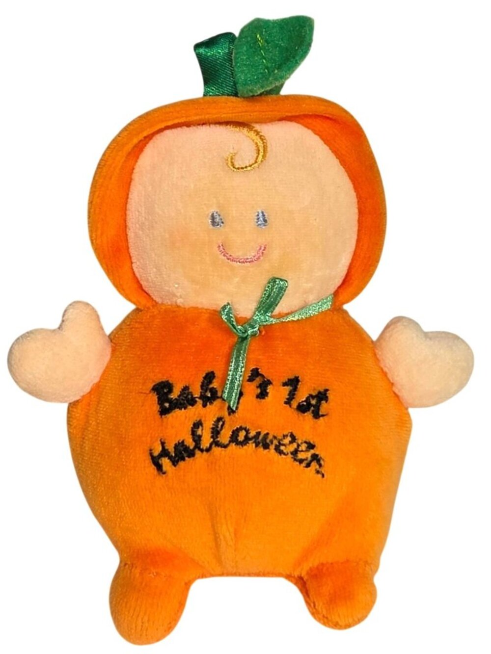 Russ Lil' Spooks Baby's 1st Halloween Pumpkin Plush Rattle Stuffed Toy Lovey